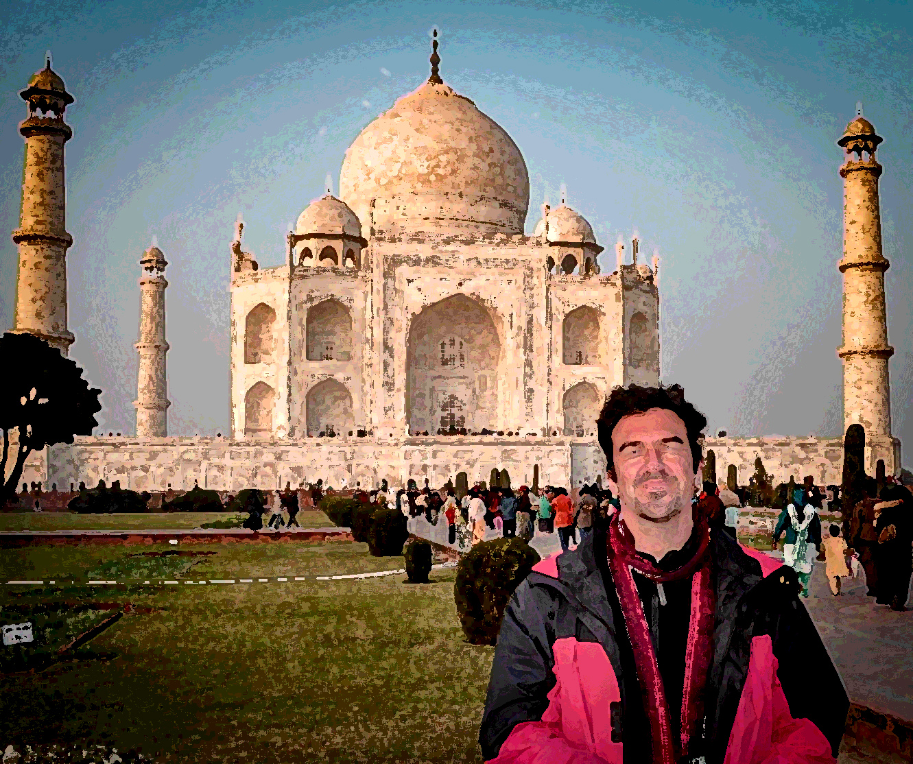 Jim at the Taj Mahal